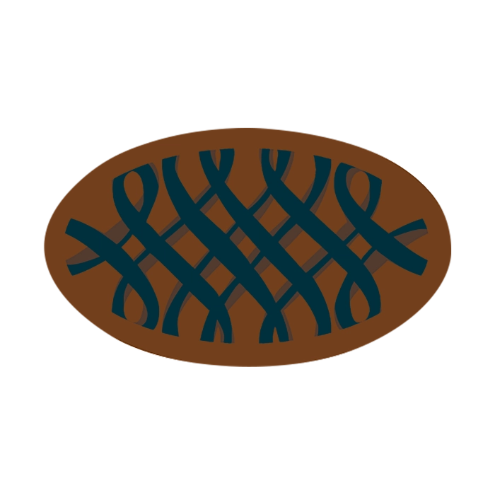 Ovaal Blauwe Krullen