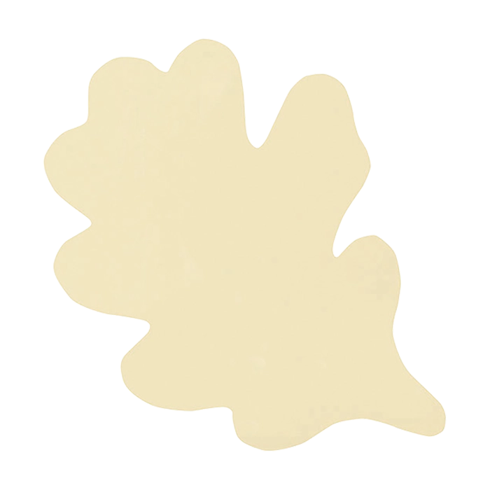 Eikenblaadje Volledig Wit