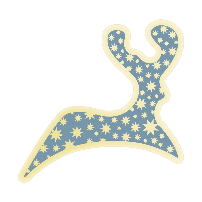 Bevroren Rendier Kerstmis