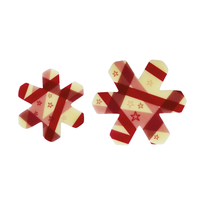 Rode Sneeuwvlokken 2 Formaten