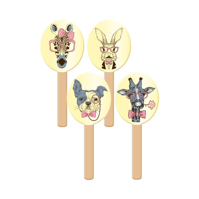 Lollyvorm Hipster Met Stokjes