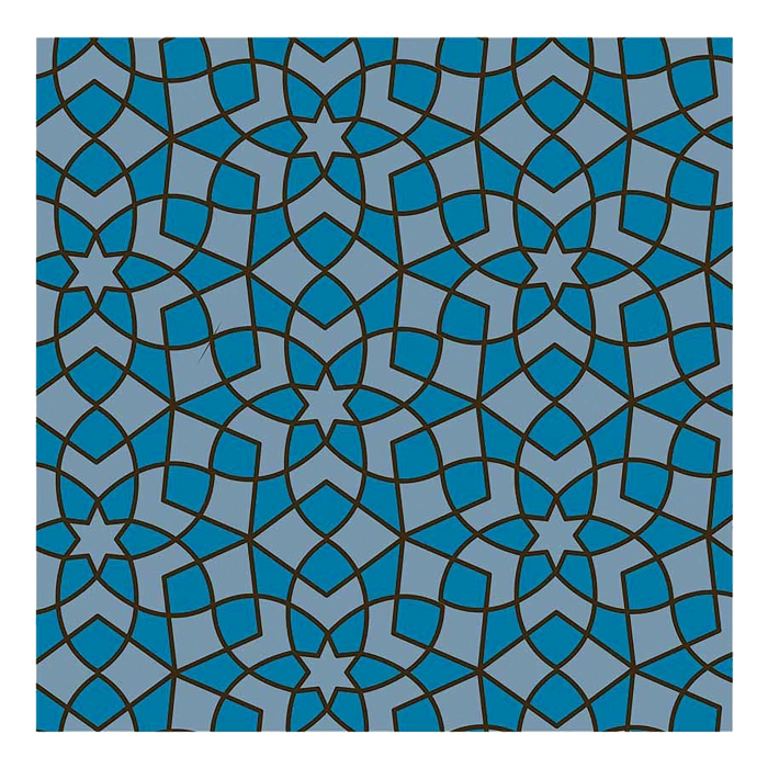 Transfervel Keramiek Blauw