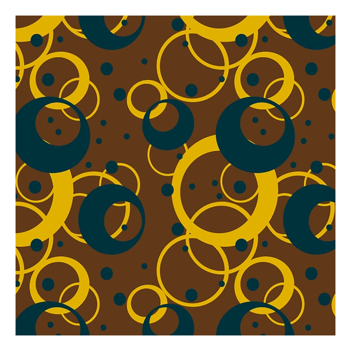 Transfervel Cirkel Blauw Oranje