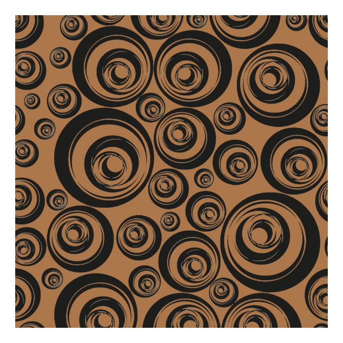 Transfervel Cirkel Bruin