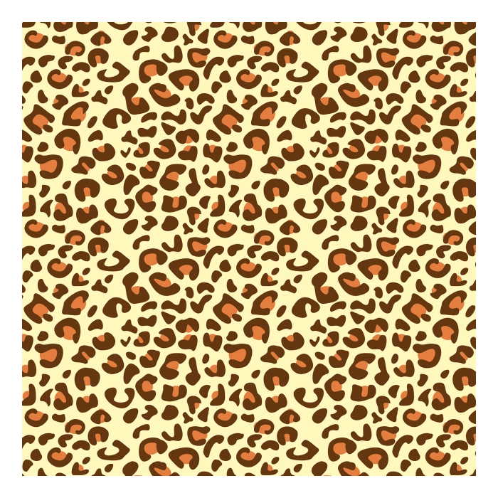 Transfervel Luipaard Oranje Zwart