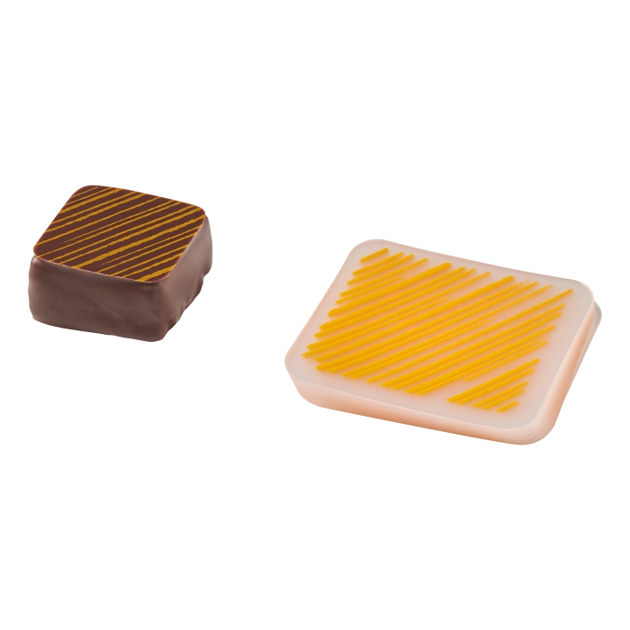 Transfervel Bonbons Strepen Geel