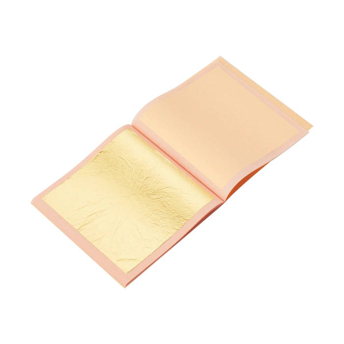 Boekje Met Goudkleurige Vierkantjes 80 Mm 22,5 carats