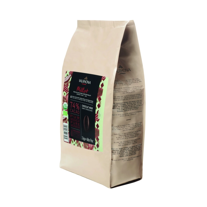 Millot 74% Pure Chocolade Feves Biologisch