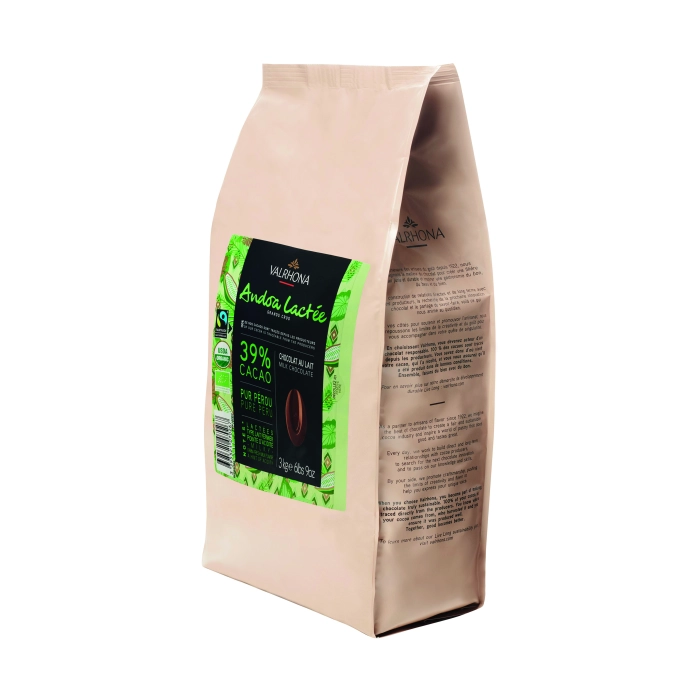 Andoa Lactée 39% Melk Chocolade Feves Biologisch