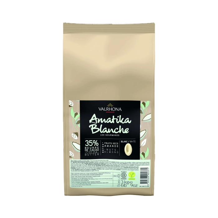 Amatika White Vegan Witte Chocolade Feves