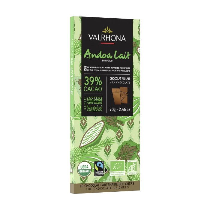 Andoa 39% Melk Chocoladereep (70 gram)