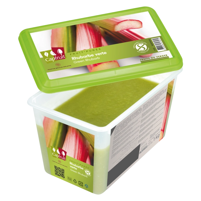 Groene Rabarber (Rhubarbe Verte) Fruitpuree Ongezoet