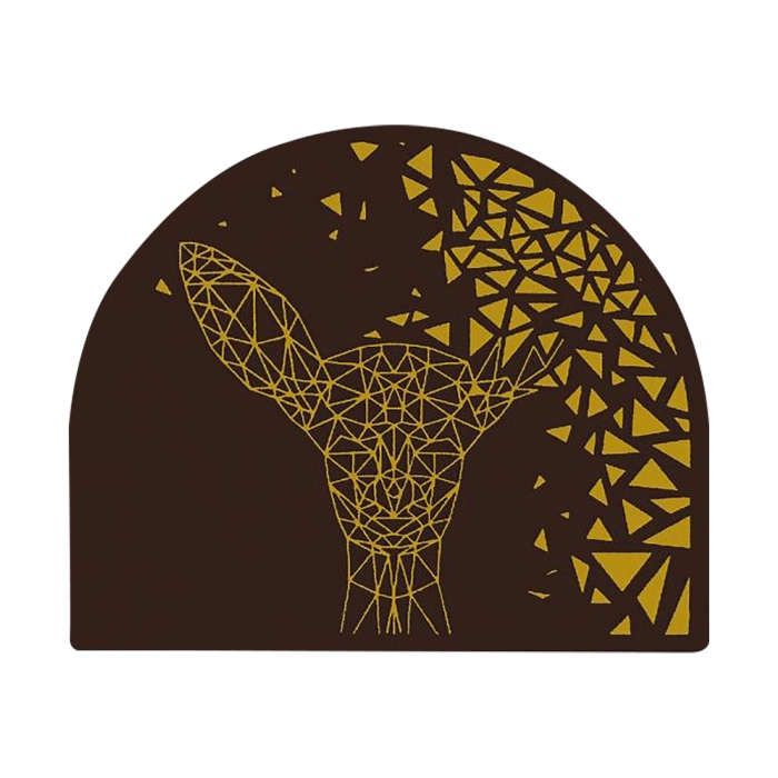 Rond Bûche Geometrische Pauw