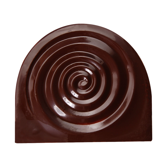 Rond Bûche Reliëf Spiraal