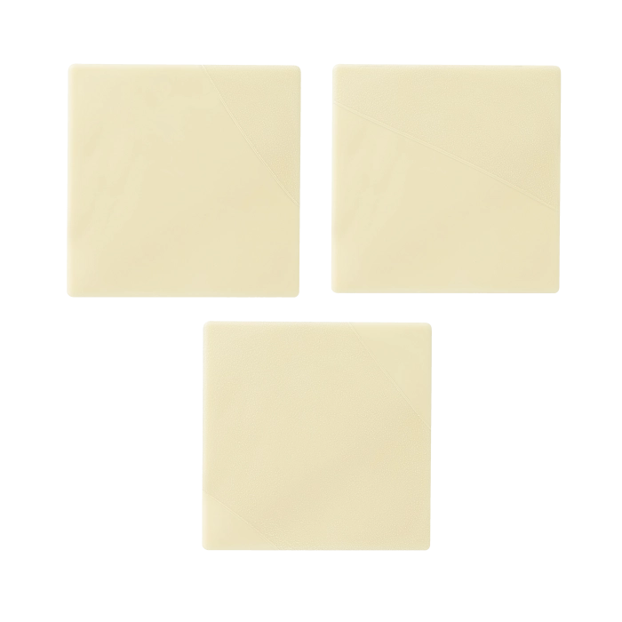 Bûche Reliëf Textuur Wit