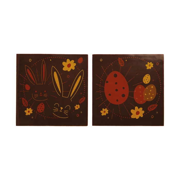 Vierkantje Konijnen Pasen 2 Modellen