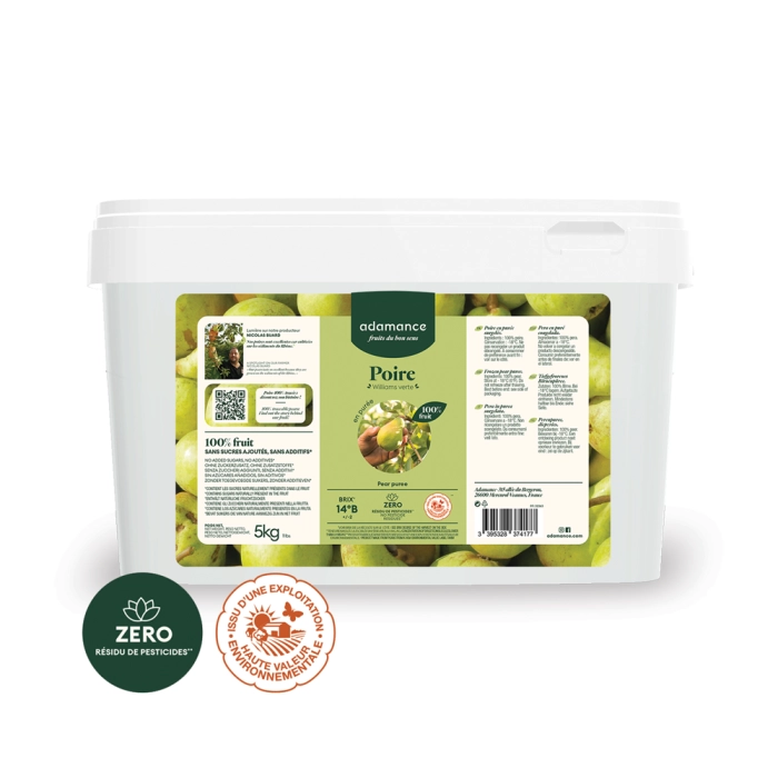 Peer (Poire William) Fruitpuree Bulk Ongezoet