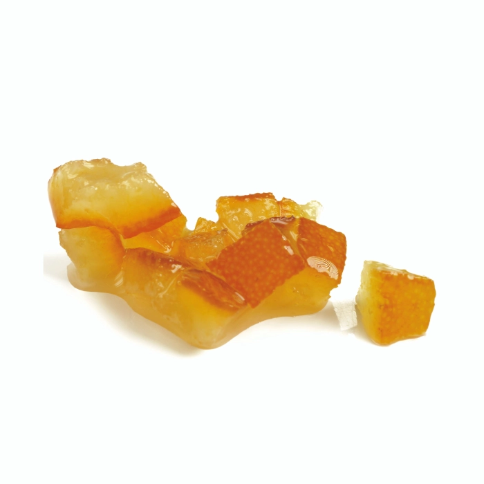 Sinaasappel Blokjes Koud Gekonfijt 8 x 8 mm