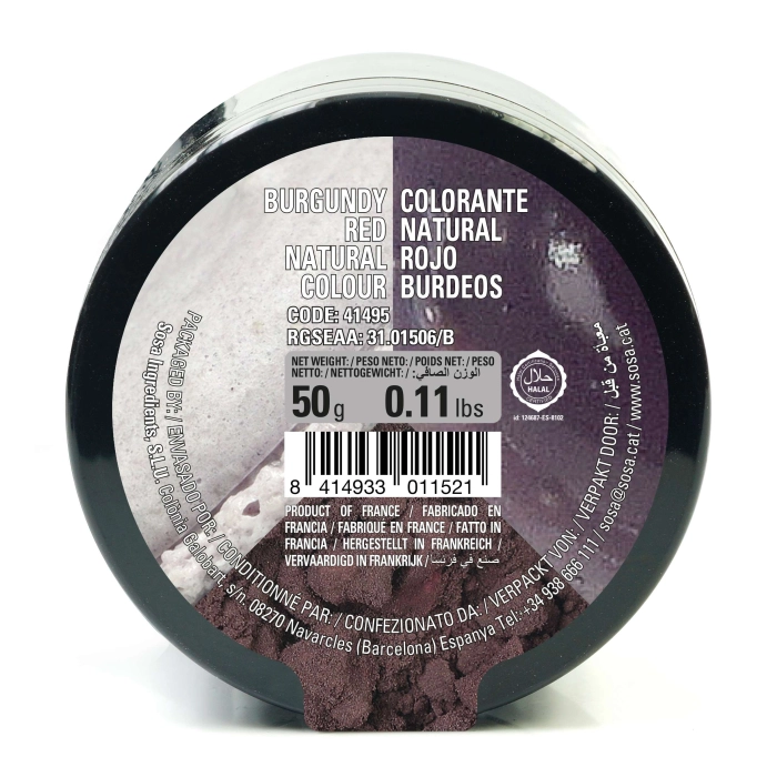 Kleurstof Poeder Rood Burgundy (Water Oplosbaar) 100% Natuurlijk